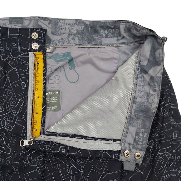 Ride Snowboards Cargo Snow Pants Mens Large Navy Cell Series Ankle Zip Winter - Picture 4 of 12